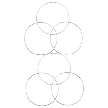 1Ensemble Anneaux Magiques En Fer - Outils De Magicien Argentés