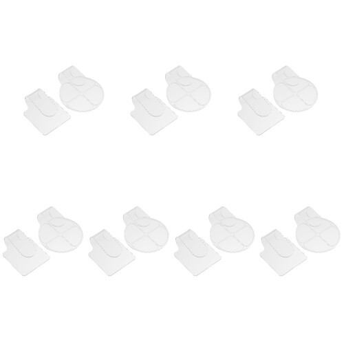 14Pièces Palettes Cosmétiques Acryliques Blanches Facile 2