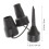 3Sets Zwarte Plastic Inflator Nozzle Koppen Voor Luchtpompen 2