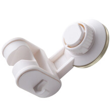 2Pcs Universal Shower Head Holder White Punch Free Suction Cup Bracket