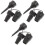 3Sets Zwarte Plastic Inflator Nozzle Koppen Voor Luchtpompen 7