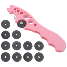 5Sets Ergonomic Pink Plastic Medicine Bottle Opener Glass Vial Cutter