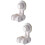 2Pcs Universal Shower Head Holder White Punch Free Suction Cup Bracket 4