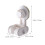 2Pcs Universal Shower Head Holder White Punch Free Suction Cup Bracket 5