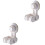 2Pcs Universal Shower Head Holder White Punch Free Suction Cup Bracket 2