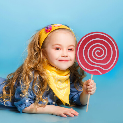 4 Pcs Large Candy Decorations Simulation Lollipop Props Artificial 1