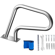 Pool Handrail 304 Stainless Steel Inground Swimming Pool Rail with Cover for Safer Entry 30x22