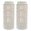 2Pcs Beige Plastic Worm Compost Bin Outdoor for Patio Kitchen Waste 1