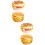 4Pcs Realistic PU Fake Burger Models Light Brown Kitchen Display 7