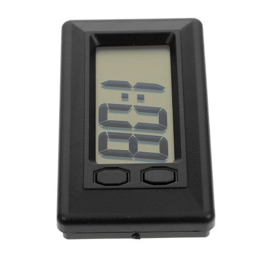 3Pcs Mini Clock Digital Display Black Plastic for Car and Office 2