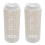2Pcs Beige Plastic Worm Compost Bin Outdoor for Patio Kitchen Waste 11