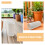 2Pcs Beige Plastic Worm Compost Bin Outdoor for Patio Kitchen Waste 8