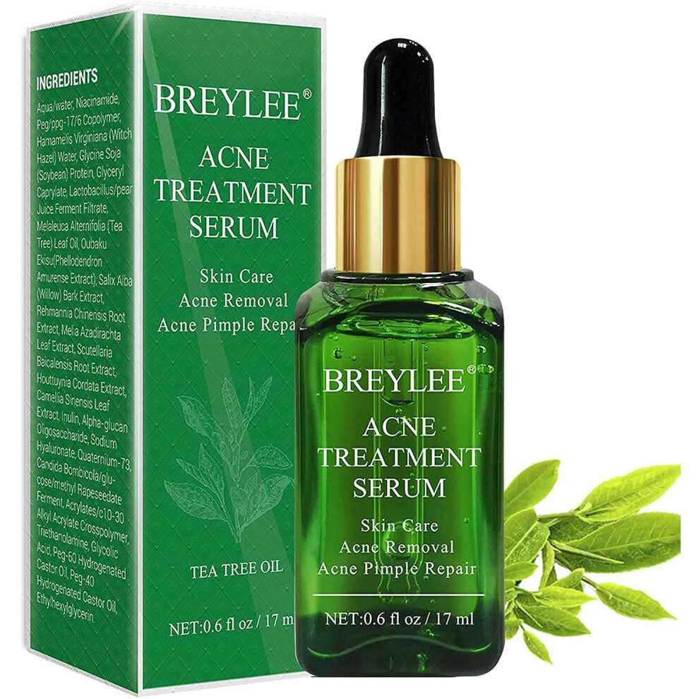 Tea Tree Acne Serum for Severe Breakouts and Scars, Deep Skin , Pore Minimizing 17ml