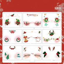 Waterproof Temporary Face Tattoo Stickers Cute Polychrome Gold Sparrow SkinSafe Easy Remove 50