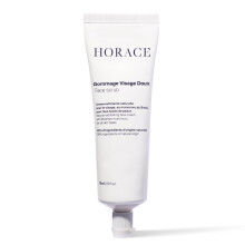 HORACE Gentle Face Scrub for Men - Exfoliating Cream with Argan Seeds, Murumuru Butter and Vitamin E - Pore Unclogging Skincare for All Skin Types -