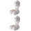 2Pcs Universal Shower Head Holder White Punch Free Suction Cup Bracket 3