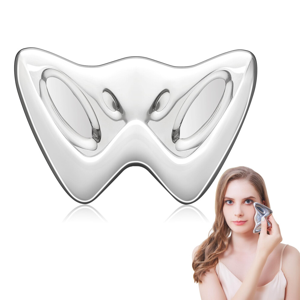 Stainless Steel Gua Sha Massage Tool for Facial Skin Care and Muscle Recovery