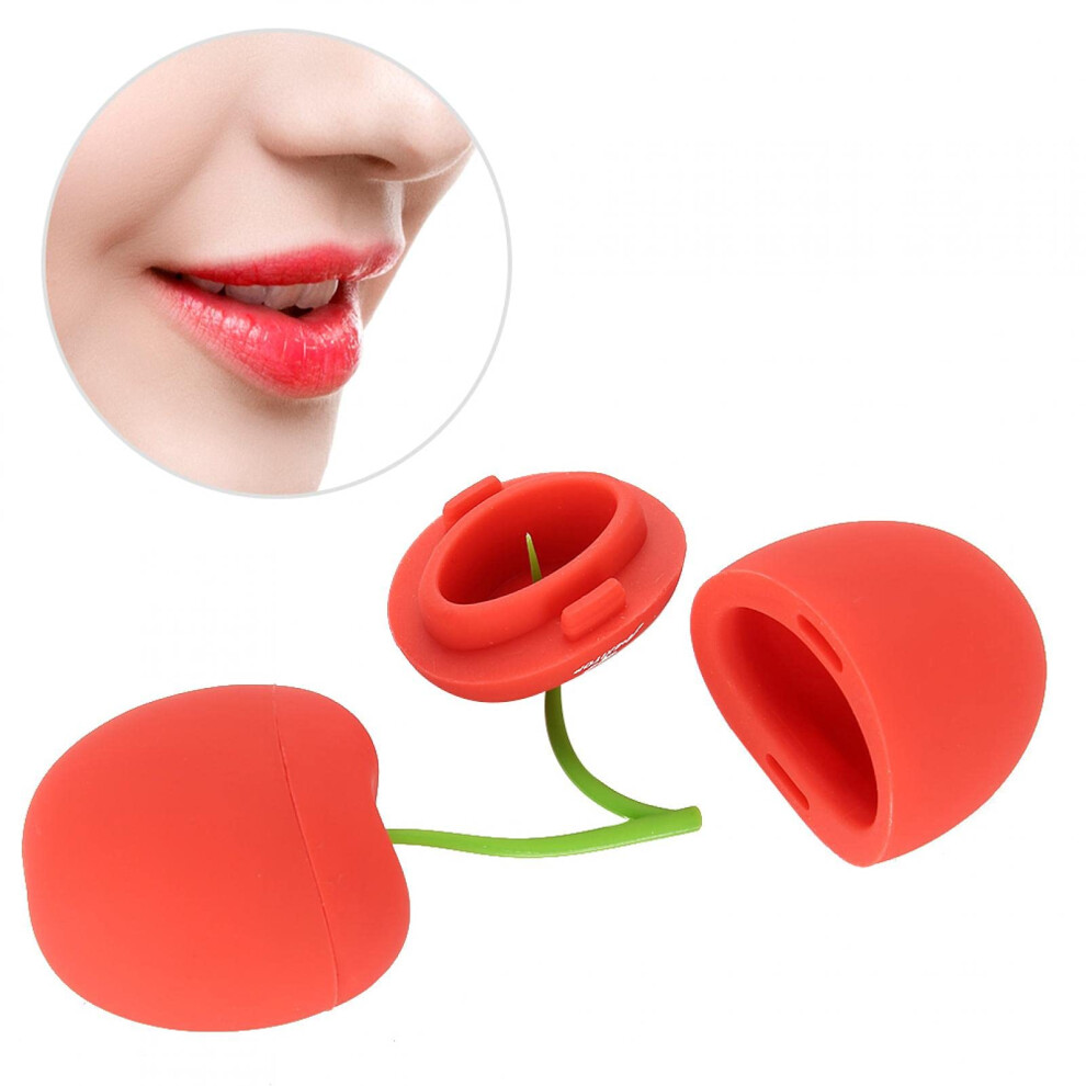 Lip Plumper with Instant Volume, CherryShaped SelfSuction Silicone Lip Enhancement Device for Women