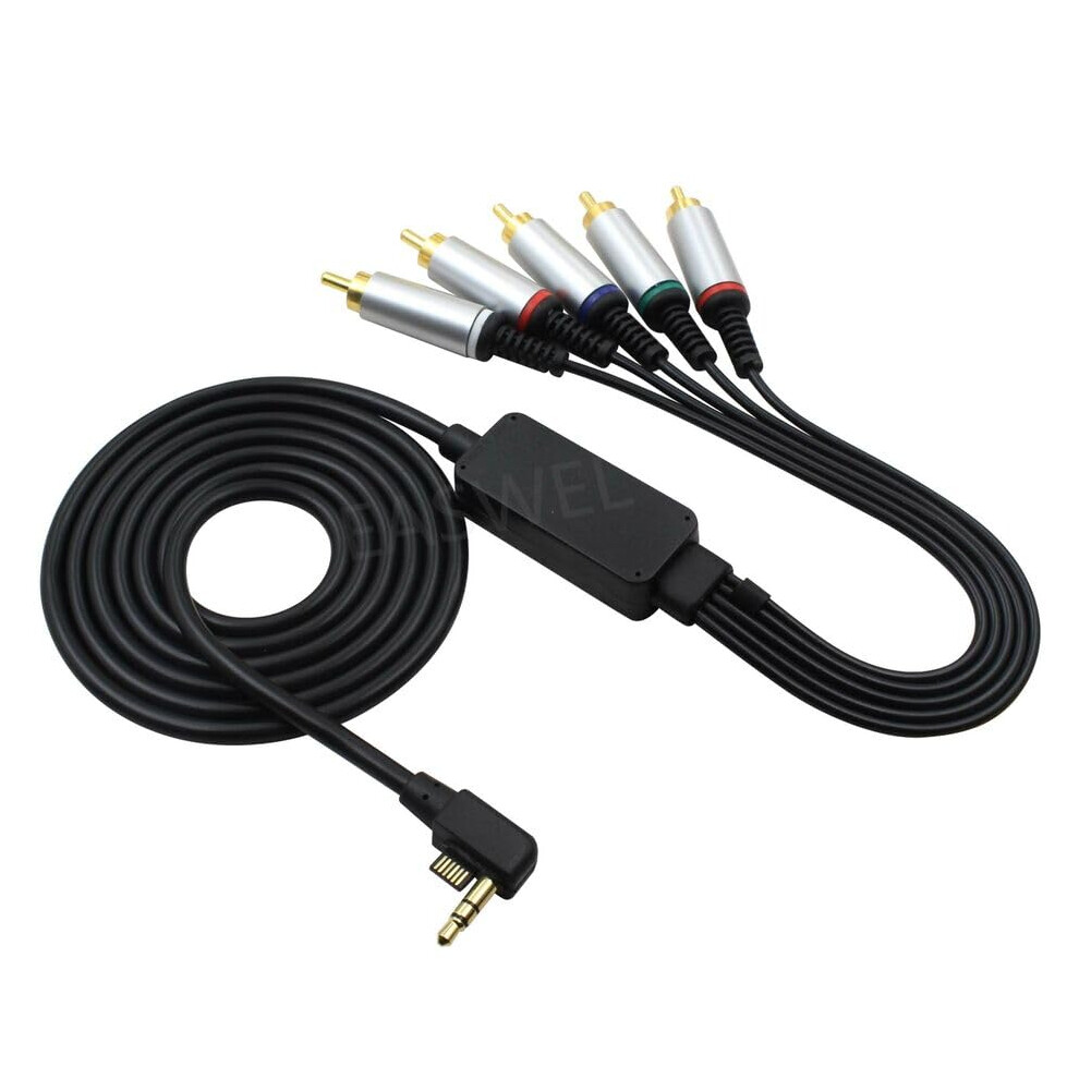 Component Av Cable For Psp Slim 2000 3000 With Plated Connectors And Hdtv Viewing Gold 9044945417661