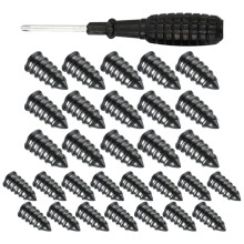 Heavy Duty Screwin Tire  Kit with 30 Rubber Plugs for Fast Airtight Seal and MultiVehicle Use