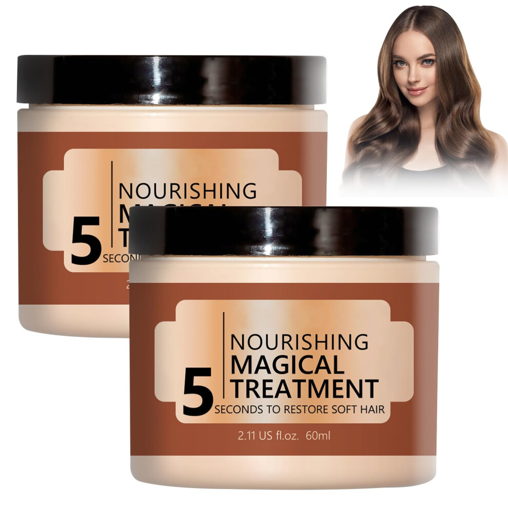 Collagen Hair Mask Deep Conditioner for Dry Damaged Hair Instant  and Moisture 2Pcs