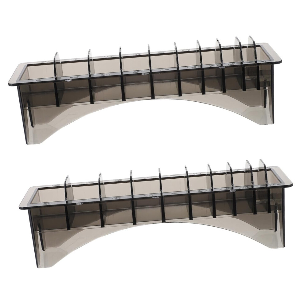 Clipper Guard Holder And Hairdressing Tool Storage Box For Barber Combs, 2 Pack Black 9092120390704