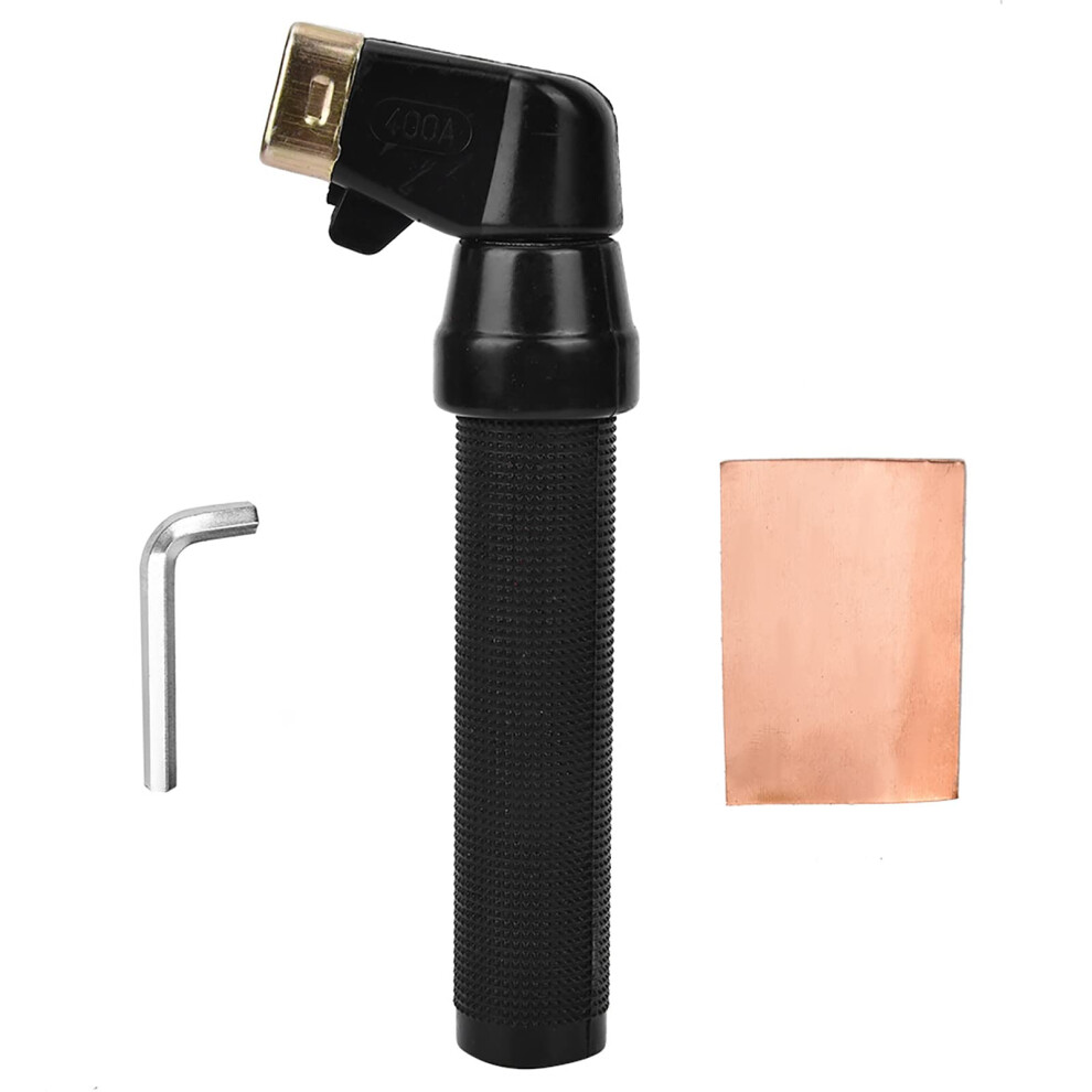 400 Amp Full Copper Twist Type Welding Electrode Holder With Ergonomic Comfort Grip Â Black 9174973520412