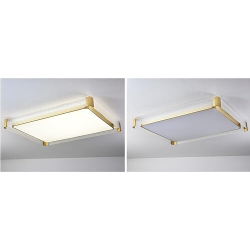 Modern LED Flush Mount Ceiling Light with Glass Shade, Energy Saving, Soft Ambient Glow 1
