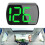 HUD Geschwindigkeitsmesser DC5V USB-C Schwarz+Grün KM/MPH 13
