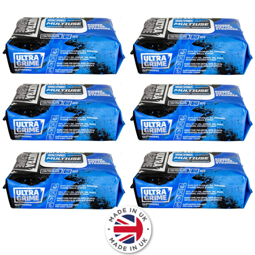Uniwipe X6 Ultra Grime Ultragrime Industrial Multi-Purpose Cleaning Wipes X100