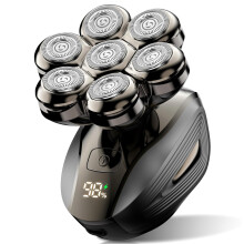 Head Shaver for Bald Men with Magnetic Detachable 7D Floating Blades, IPX7 Waterproof, LED Display, TypeC Rechargeable
