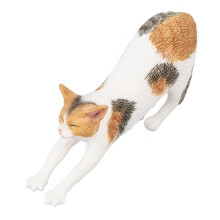 Modell: Dehende Katze - Realistische Plastikfigur