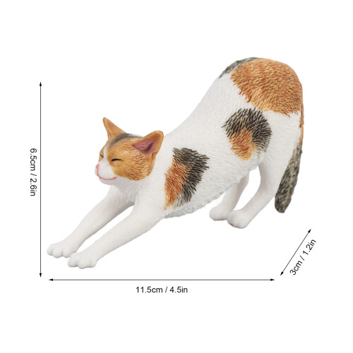 Modell: Dehende Katze - Realistische Plastikfigur 1