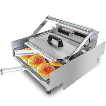 Commercial Hamburger Toaster Stainless Steel Double Burger Heater with Adjustable Timer for