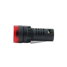 12V 24V 220V Red Alarm Buzzer with Light, 22mm Panel Mount, Loud Intermittent Alert