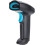 Wireless Barcode Scanner 2D QR Code Reader IP54 Waterproof 72Hr Battery for Retail Logistics Black Blue 2