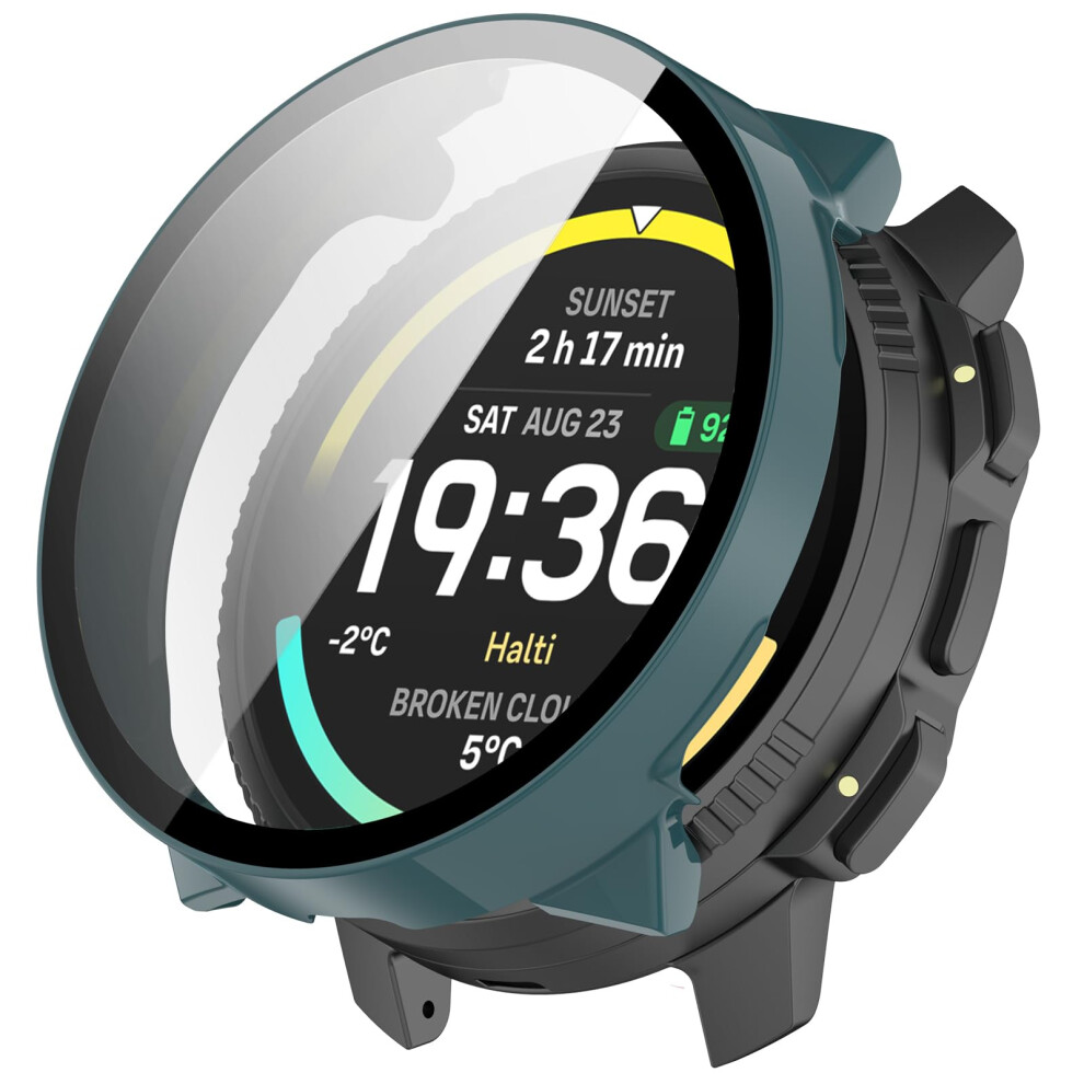 Screen Protector Watch Case With Full Coverage Tempered Glass And Shockproof Edge Design (Green) For Suunto Vertical 2 Green 9070919990311