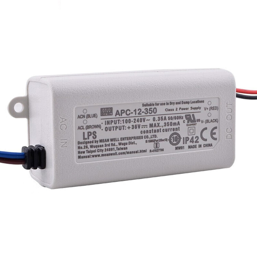 Led Driver 12.6W 350Ma Constant Current Ul Certified For Signage And Commercial Lighting 9070919995613