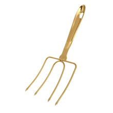 Stainless Steel Turkey Lifting Fork with Ergonomic Comfort Grip, Heavy Duty Meat Fork for Roasting