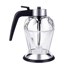 200ml Glass Honey Dispenser with PresstoDispense Design and Leakproof Seal for Honey and Syrups