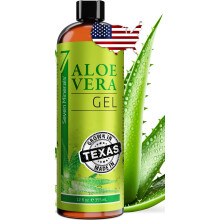 Seven Minerals Organic Aloe Vera Gel with 100% Pure Aloe from Freshly Cut Aloe - NO ACRYLATES & CROSSPOLYMERS, so it absorbs rapidly with No sticky