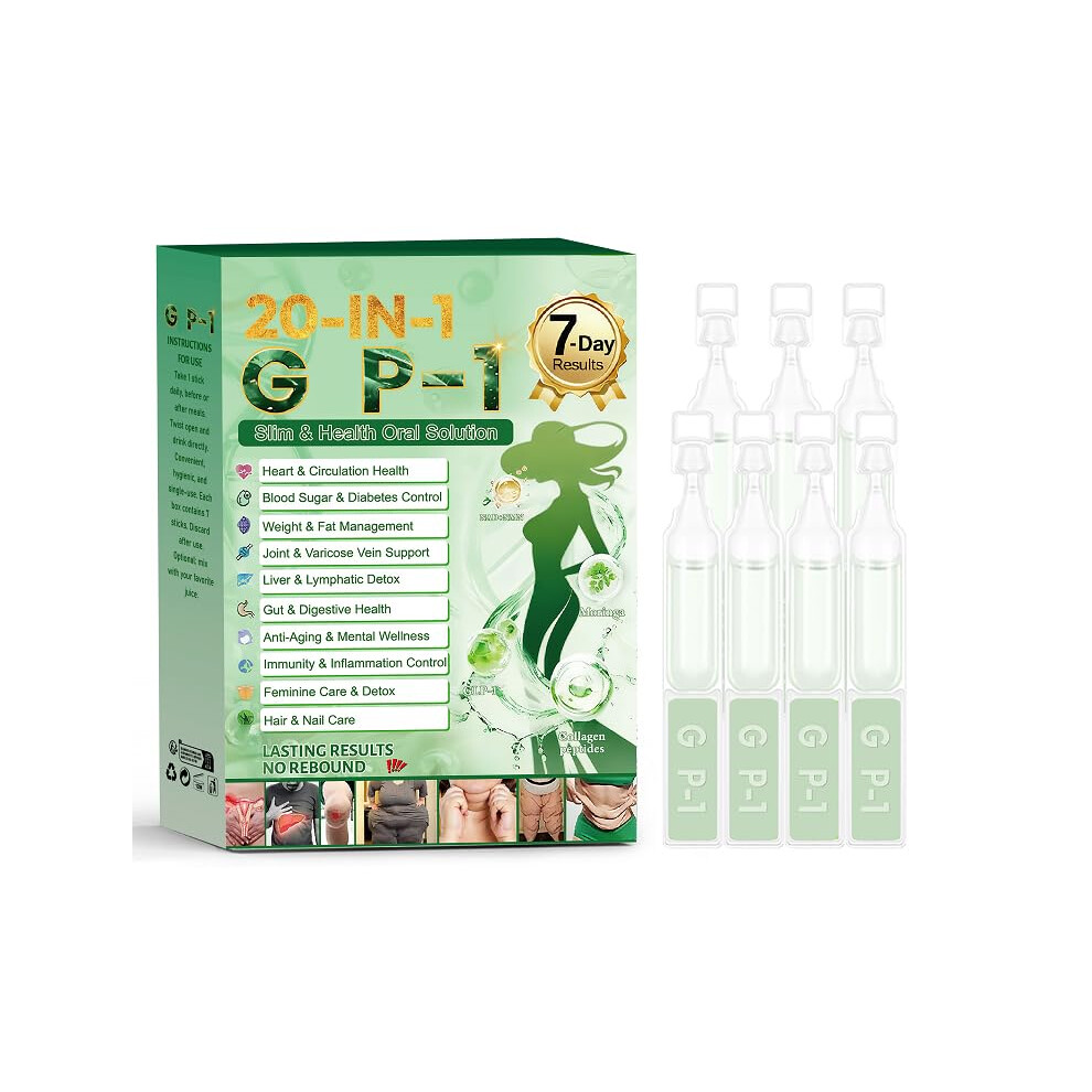 Herbal Digestive Health Drops with Natural Slimming Liquid Supplement, Fast Absorption, 7 pcs