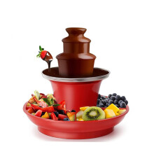 3 Tier Electric Chocolate Fondue Fountain with 17oz Capacity for Parties Holidays and Game Night