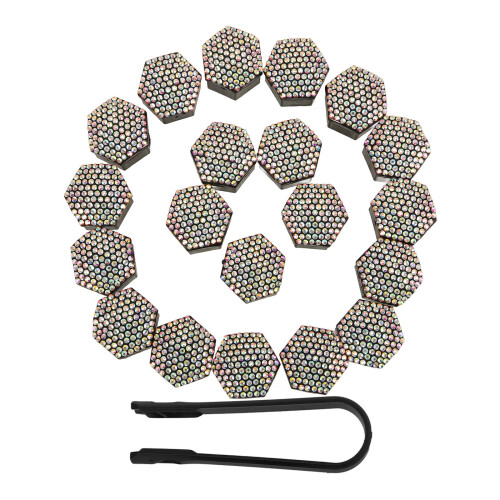 100Pièces Caches Écrous Roue ABS Multicolores Protection Durable Auto 2