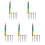 5Ensembles Pinceaux Nail Art Remplaçables Nylon Pro 4