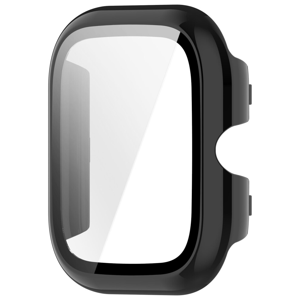 Smartwatch Protective Case With Tempered Glass Full Edge Protection Scratchresistant Black 9070919996160