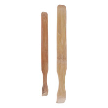2Pcs Bamboo Paddle Pottery Tools Khaki for Clay Compression & Trimming