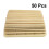 100Pièces Bâtonnets Bois Khaki Pour Bricolage, École Camp 2
