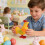 3Pcs ABS Clockwork Wind Up Chicken Toy Easter Egg Hunt Prize 3