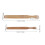 2Pcs Bamboo Paddle Pottery Tools Khaki for Clay Compression & Trimming 3
